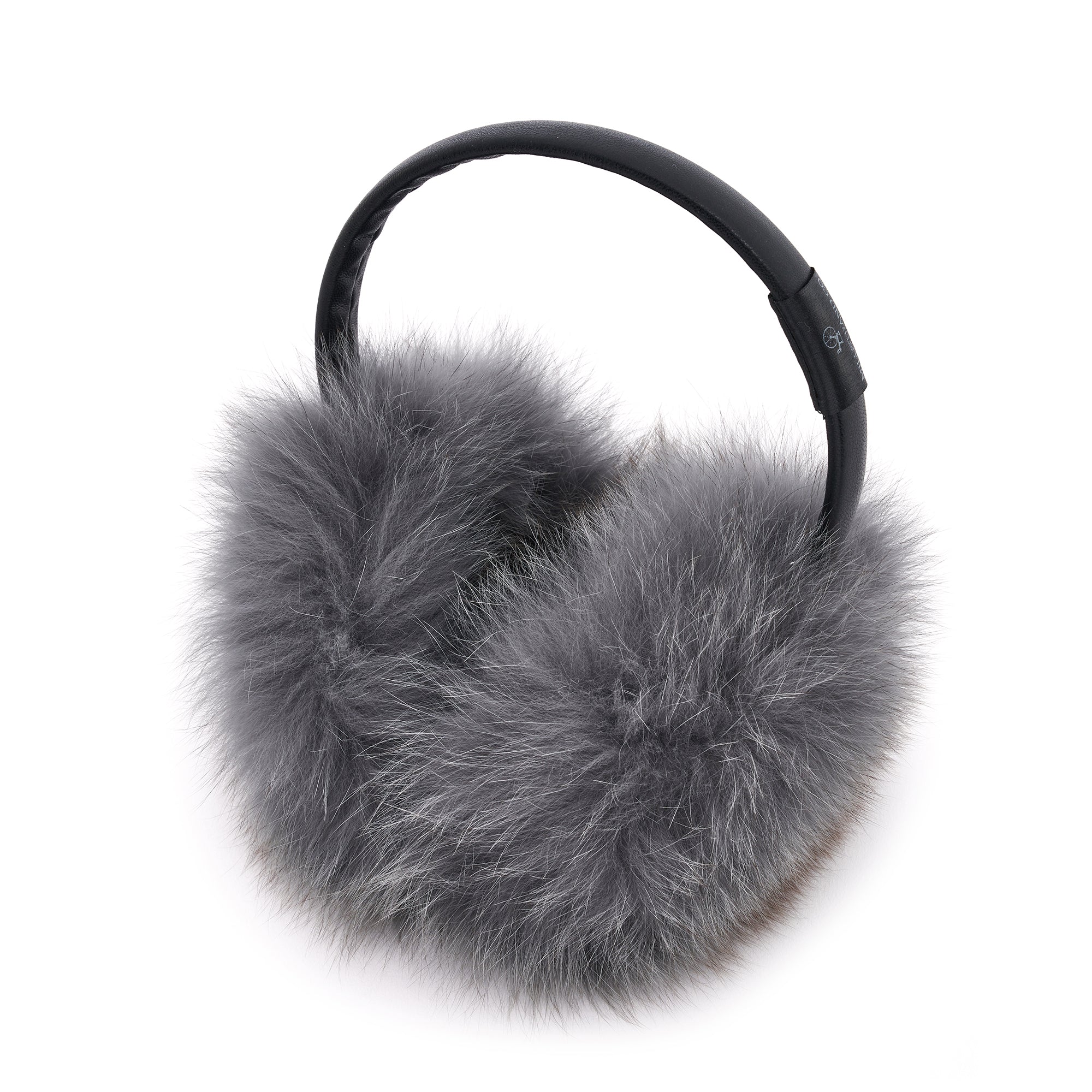 The Millstrand - Cumulus Gray Genuine Fur Earmuffs