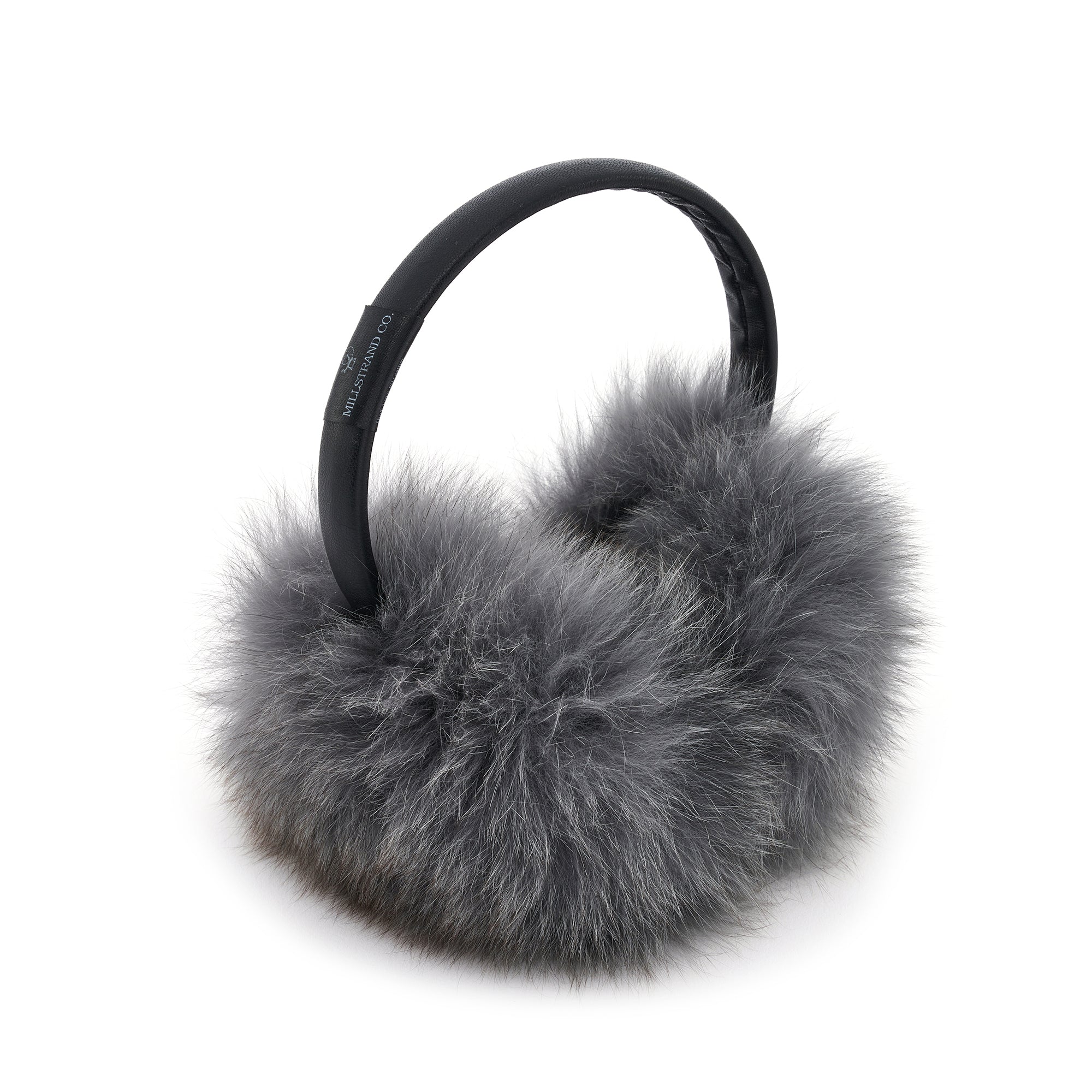The Millstrand - Cumulus Gray Genuine Fur Earmuffs